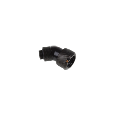 AlphaCool Eiszapfen G1/4 - 16/10mm 45° Vízcső csatlakozó - Fekete hűtés