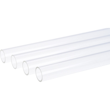 AlphaCool HardTube PMMA Merev cső - 12mm - 600mm - Víztiszta (4db / csomag) hűtés