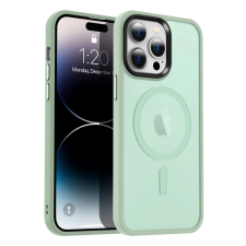 Alphajack iPhone 12 Pro Max MagSafe-kompatibilis áttetsző matt tok világoszöld tok és táska