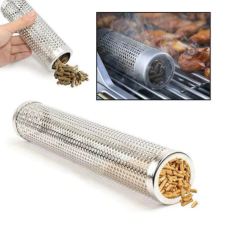 AlphaOne BBQ Grill füstölő cső Henger kerti sütés és főzés