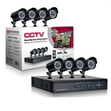 AlphaOne Sprinter cctv kamera szett iZowe DVR CCTV online megfigyelő rendszer, 4 kamera, kültéri / beltéri... megfigyelő kamera