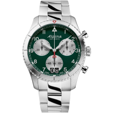 Alpina AL-372GRS4S26B Startimer Pilot Chronograph Mens Watch 41mm 10ATM, karóra