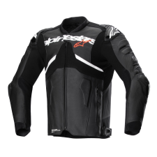 Alpinestars Atem 5 motoros bőrkabát fekete-fehér motoros kabát