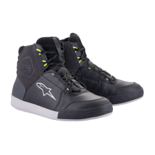 Alpinestars Chrome Drystar motoros cipő fekete-szürke-fluo sárga motoros csizma
