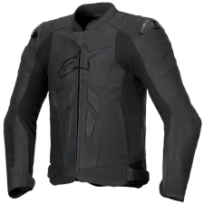 Alpinestars Dusk Airflow motoros bőrkabát fekete motoros kabát