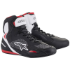 Alpinestars FASTER-3 RIDEKNIT Cipő, fekete/ fehér/ piros, 2025, mérete 46