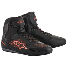 Alpinestars FASTER-3 RIDEKNIT, fekete/fluo piros, 2025, mérete 39 motoros csizma