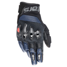 Alpinestars Halo motorkerékpár kesztyű fekete-kék motoros kesztyű