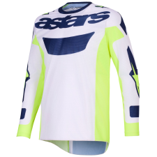 Alpinestars Racer Air Riway motokrossz mez világosszürke-fluo sárga-kék motocross mez