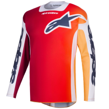 Alpinestars Racer Portl motokrossz mez piros-narancssárga-világosszürke motocross mez