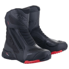 Alpinestars RT-7 DRYSTAR, fekete/piros, 2025, 40-es méret motoros csizma