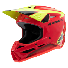 Alpinestars S-M3 FRAY 2025 gyerek motokrossz bukósisak piros-fluo sárga-fekete bukósisak