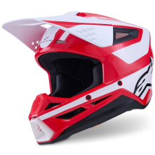 Alpinestars S-M3 Heat motokrossz bukósisak piros-fehér-fekete bukósisak