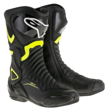 Alpinestars S-MX 6 fekete fluo motoros csizma sárga motoros csizma