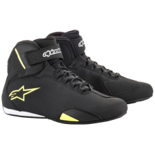 Alpinestars SEKTOR, fekete / fluo sárga, 2025, 45 motoros csizma