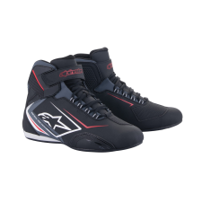 Alpinestars Sektor Waterproof motoros cipő fekete-fehér-szürke motoros csizma