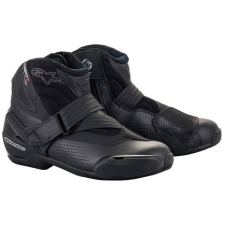 Alpinestars SMX-1 R VENTED, fekete, perforált bélés, 2025, 43 motoros csizma