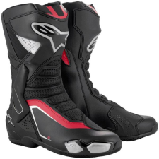 Alpinestars SMX-6 3, fekete/ezüst/piros, 2025, mérete 36 motoros csizma