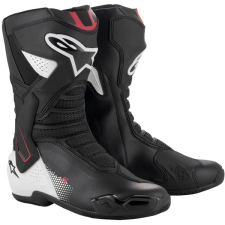 Alpinestars SMX-6 3, fekete/fehér/piros, 2025, 47-es méret motoros csizma