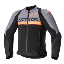 Alpinestars SMX Air motoros kabát sötétszürke-fekete-fluo narancssárga motoros kabát