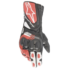 Alpinestars SP-8 motoros kesztyű fekete-fehér-piros motoros kesztyű