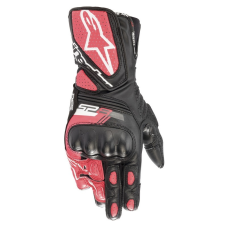 Alpinestars SP-8 női motoros kesztyű fekete-fehér-rózsaszín motoros kesztyű