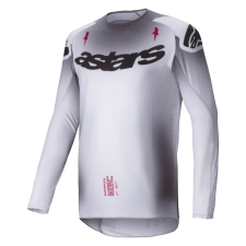 Alpinestars Supertech Maker motokrossz mez ezüst-fekete motocross mez