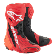 Alpinestars Supertech R Vented motoros csizma  fluo piros-piros motoros csizma