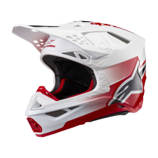 Alpinestars Supertech S-M10 Unite motokrossz bukósisak piros-fehér bukósisak