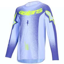 Alpinestars Supertech Scenz gyerek motokrossz mez lila-fluo sárga motocross mez