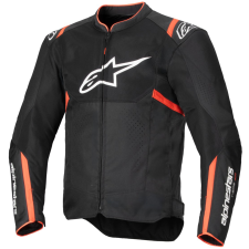 Alpinestars T-SPS Air V2 motoros kabát fekete-fluo piros motoros kabát