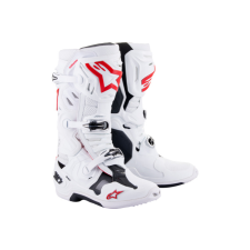 Alpinestars Tech 10 Supervented csizma fehér / piros 49 motoros csizma