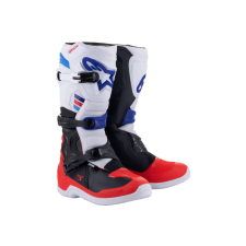 Alpinestars Tech 3 fehér / piros / kék motoros csizma 42 motoros csizma