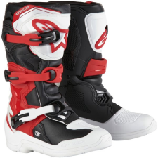 Alpinestars TECH 3S YOUTH Gyerekcsizma, fehér/ fekete/ piros, 2025, mérete 35,5 motoros csizma