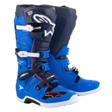 Alpinestars Tech 7 2024 motoros csizma kék-piros-fehér motoros csizma