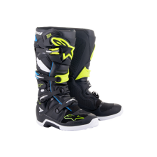  Alpinestars Tech 7 csizma fekete / kék / neon sárga 48 motoros csizma