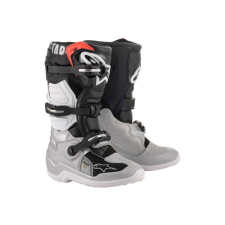 Alpinestars Tech 7S ezüst / fekete / piros csizma 35,5 motoros csizma