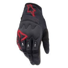 Alpinestars Techdura motocross kesztyű fekete-piros motoros kesztyű