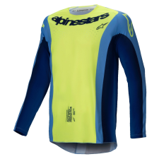 Alpinestars Techstar Melt motokrossz mez fluo sárga-kék motocross mez