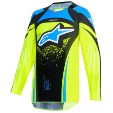 Alpinestars Techstar Nomur gyerek motokrossz mez sötétkék-fluo sárga-kék motocross mez