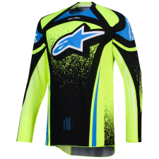 Alpinestars Techstar Nomur motocross mez sötétkék-fluo sárga-kék motocross mez