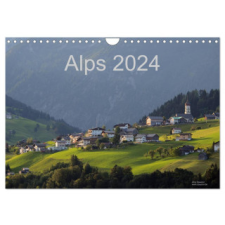  Alps 2024 (Wall Calendar 2024 DIN A4 landscape), CALVENDO 12 Month Wall Calendar naptár, kalendárium