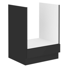  Alsó szekrény a beépített tűzhelyhez, fekete, SIBER 60 D GAZ BB bútor