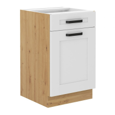  Alsó szekrény, fehér/artisan tölgy, LULA 50 D 1F 1S BB bútor