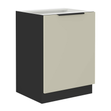  Alsó szekrény, kasmír/fekete, ARAKA 60 D 1F BB bútor