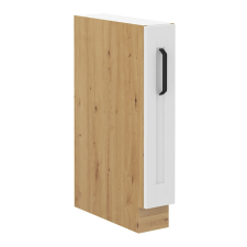  Alsó szekrény kihúzható kosárral, fehér/artisan tölgy, LULA D15 CARGO bútor