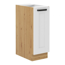  Alsó szekrény kihúzható kosárral, fehér/artisan tölgy, LULA D30 CARGO bútor