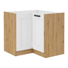  Alsó szekrény sarokba, fehér/artisan tölgy, LULA 89x89 ND 1F BB bútor