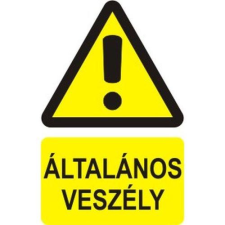  Általános veszély! - öntapadó, 160*240 információs tábla, állvány