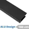  ALU-Design függönykarnis, belső csúszású rúd, fekete (160 cm)